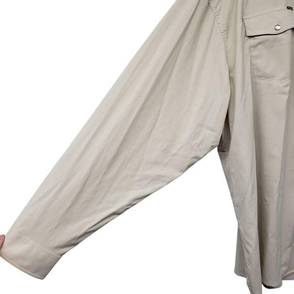 Poncho The Big Bend Western Performance Long Sleeve Shirt Pearl Snap UPF 50 - Picture 10 of 11